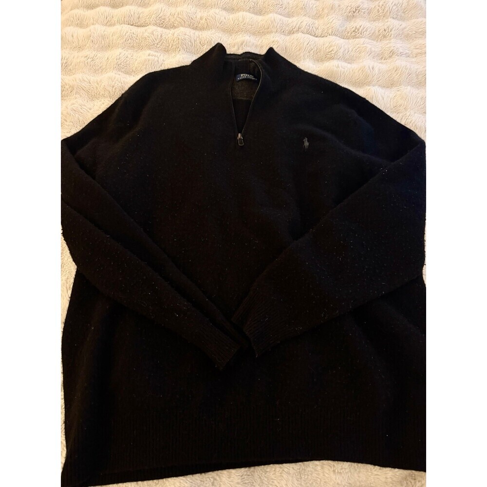 Polo Ralph Lauren Wool Cashmere Quarter Zip - Picture 2 of 4